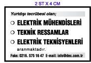 H�RR�YET GAZETES� �NSAN KAYNAKLARI ELEMAN �LANI; ELEKTR�K M�HEND�SLER� TEKN�SYENLER�  RESSAMLAR