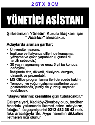 H�RR�YET �K �NSAN KAYNAKLARI ELEMAN �LANI; Y�NET�C� AS�STANI