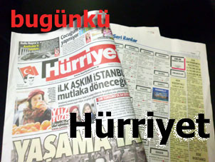 Bugünün Hürriyet gazetesi ve ilan sayfaları
