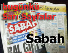 Bugünkü Sarı Sayfalar Sabah gazetesi seri ilan iş ve eleman sayfaları