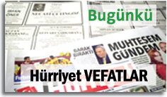 BUGÜNKÜ HÜRRİYET VEFAT İLAN SAYFALARI