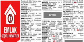 Satılık emlak ilan sayfa örneği
