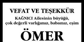 Vefat ve Teşekkür ilan örneği 1. sayfa