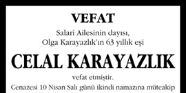Vefat ilan örnekleri 1.sayfa